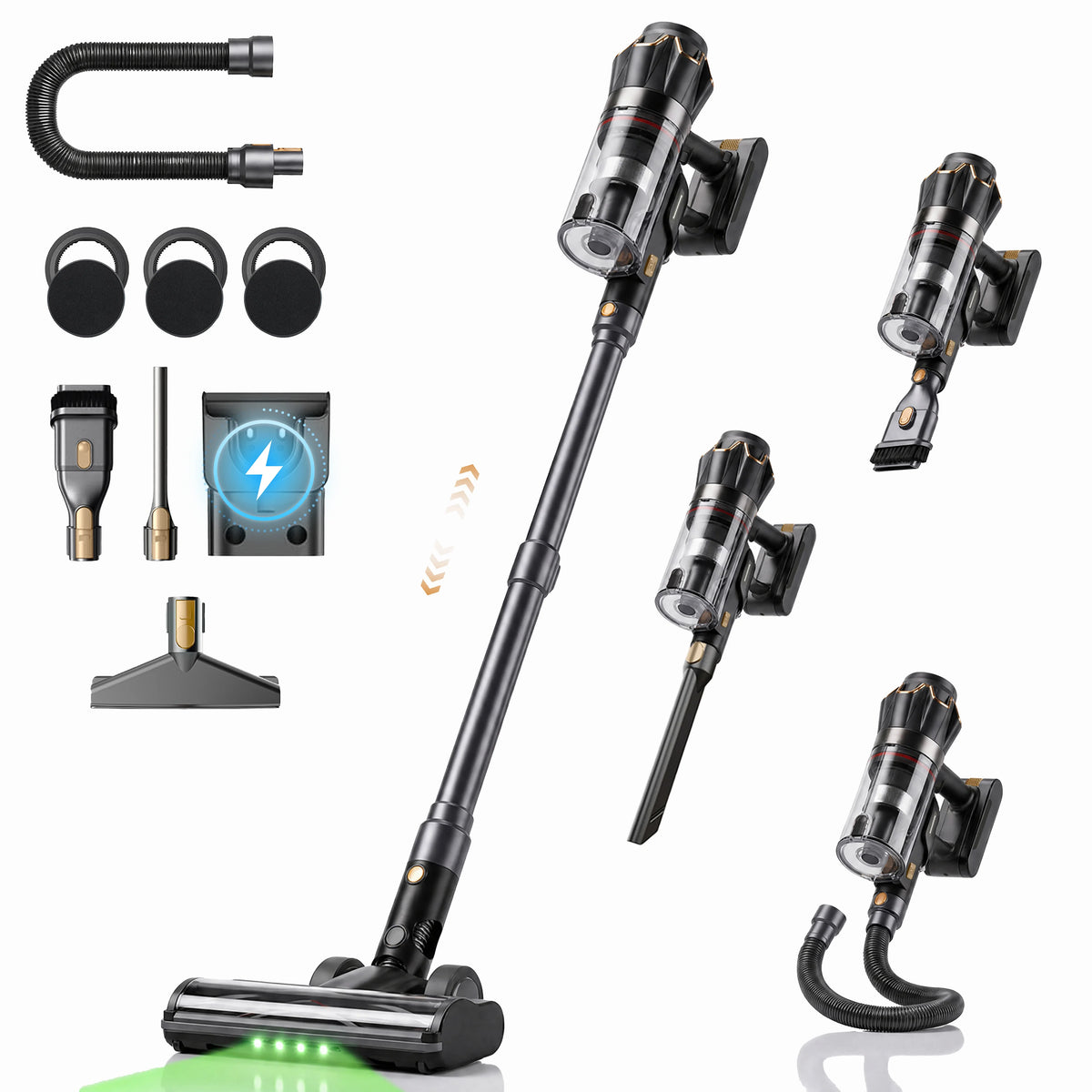 Maxlager V30 Pro – Cordless Vacuum Cleaner 800 W, 75 kPa & Up to 95 Minutes of Runtime