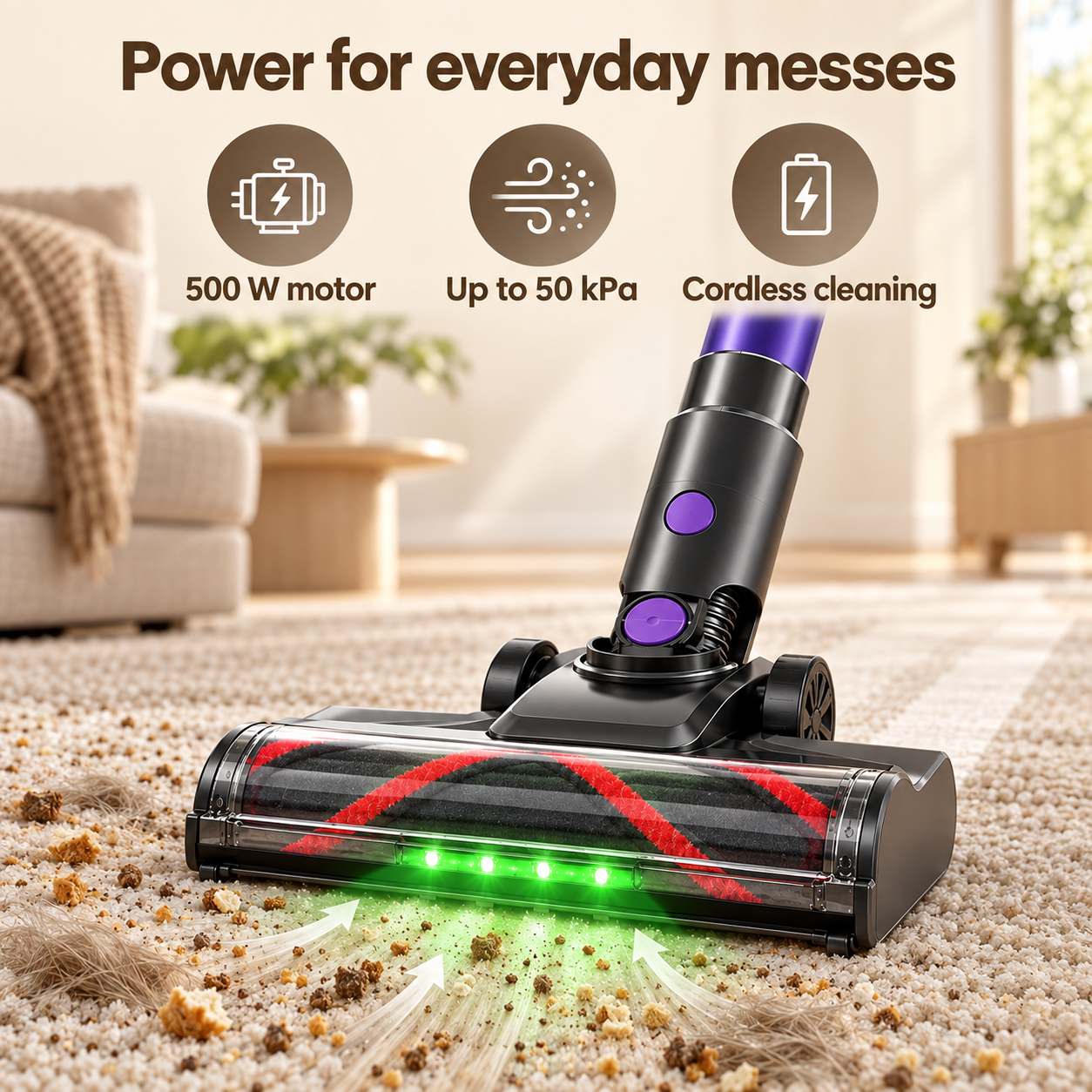 Maxlager V11 Detect Light Cordless Vacuum Cleaner – 500 W, up to 50 kPa