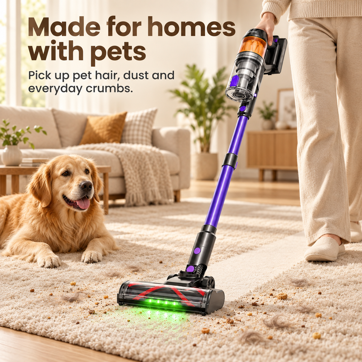 Maxlager V11 Detect Light Cordless Vacuum Cleaner – 500 W, up to 50 kPa