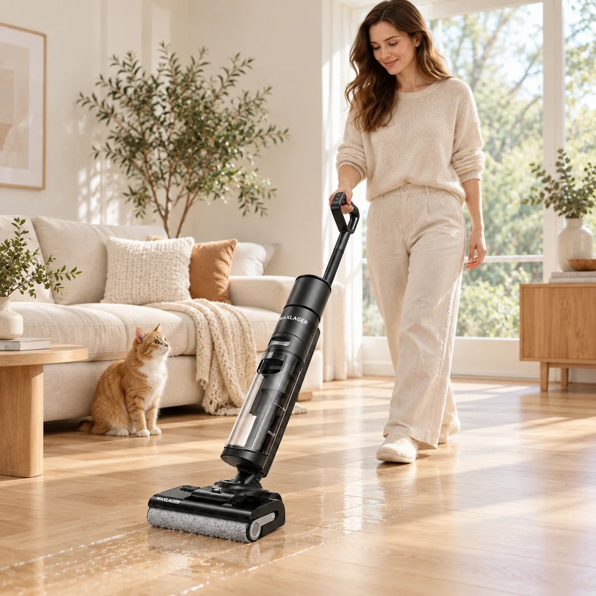 Maxlager S7 Pro – Cordless Vacuum Mop – Self-Cleaning & Up to 50 Minutes of Runtime