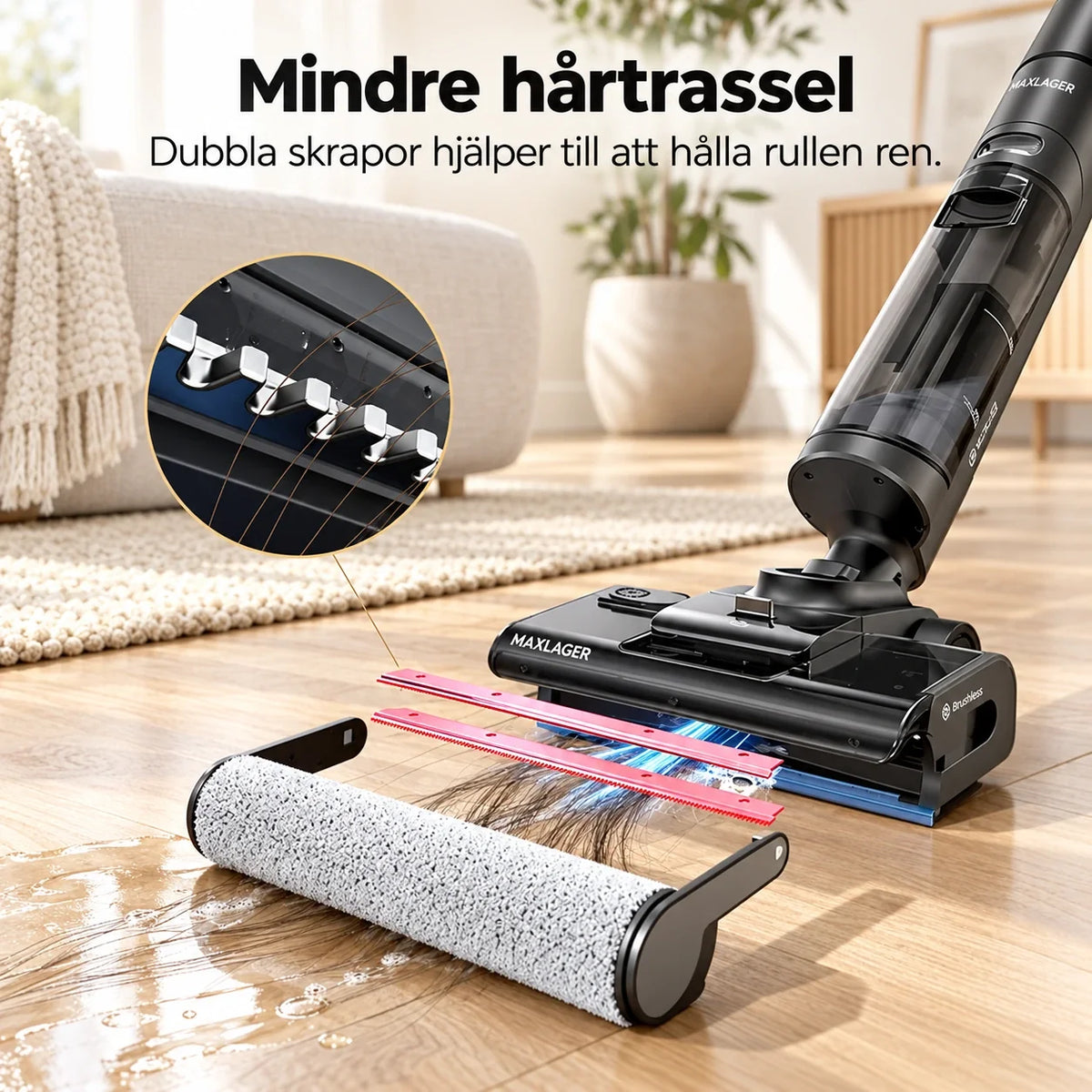 Maxlager S7 Pro – Cordless Vacuum Mop – Self-Cleaning & Up to 50 Minutes of Runtime