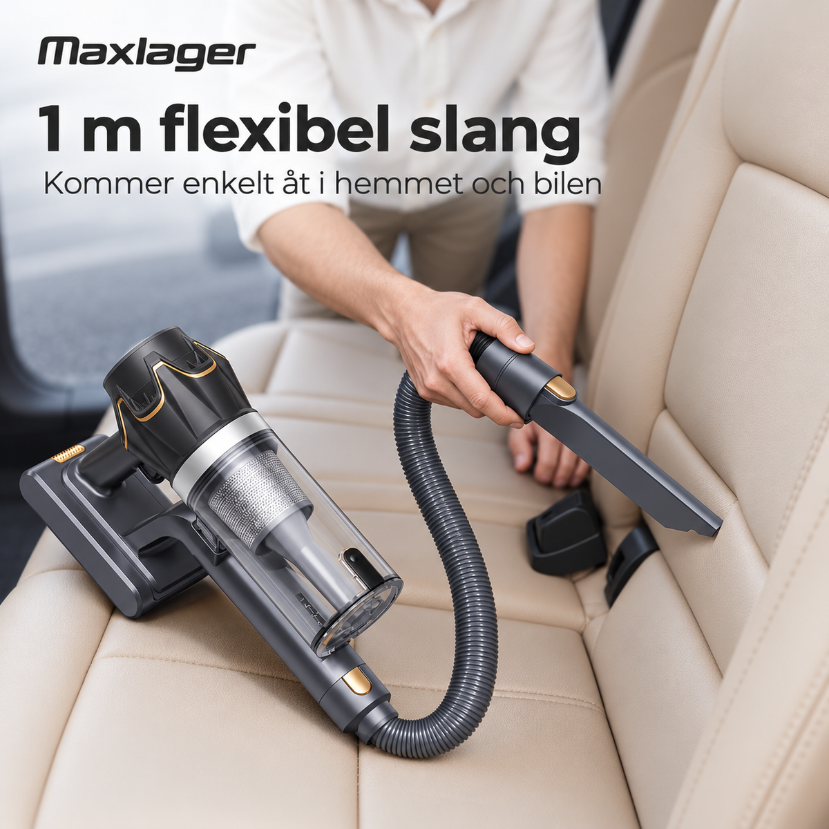 Maxlager V30 Pro – Cordless Vacuum Cleaner 800 W, 75 kPa & Up to 95 Minutes of Runtime