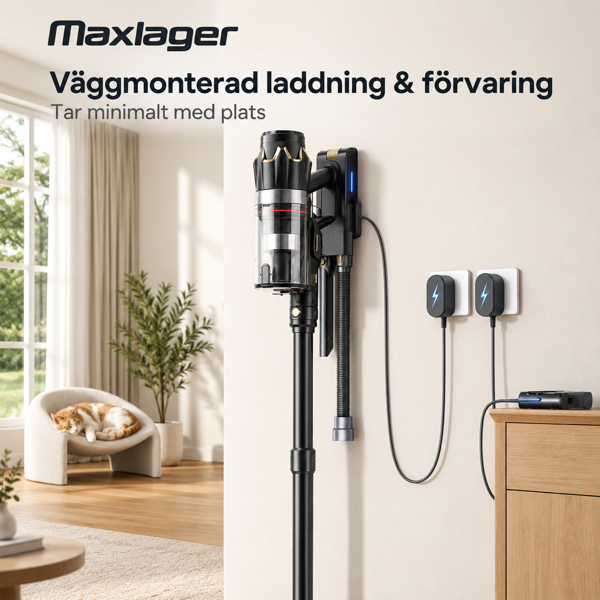 Maxlager V30 Pro – Cordless Vacuum Cleaner 800 W, 75 kPa & Up to 95 Minutes of Runtime